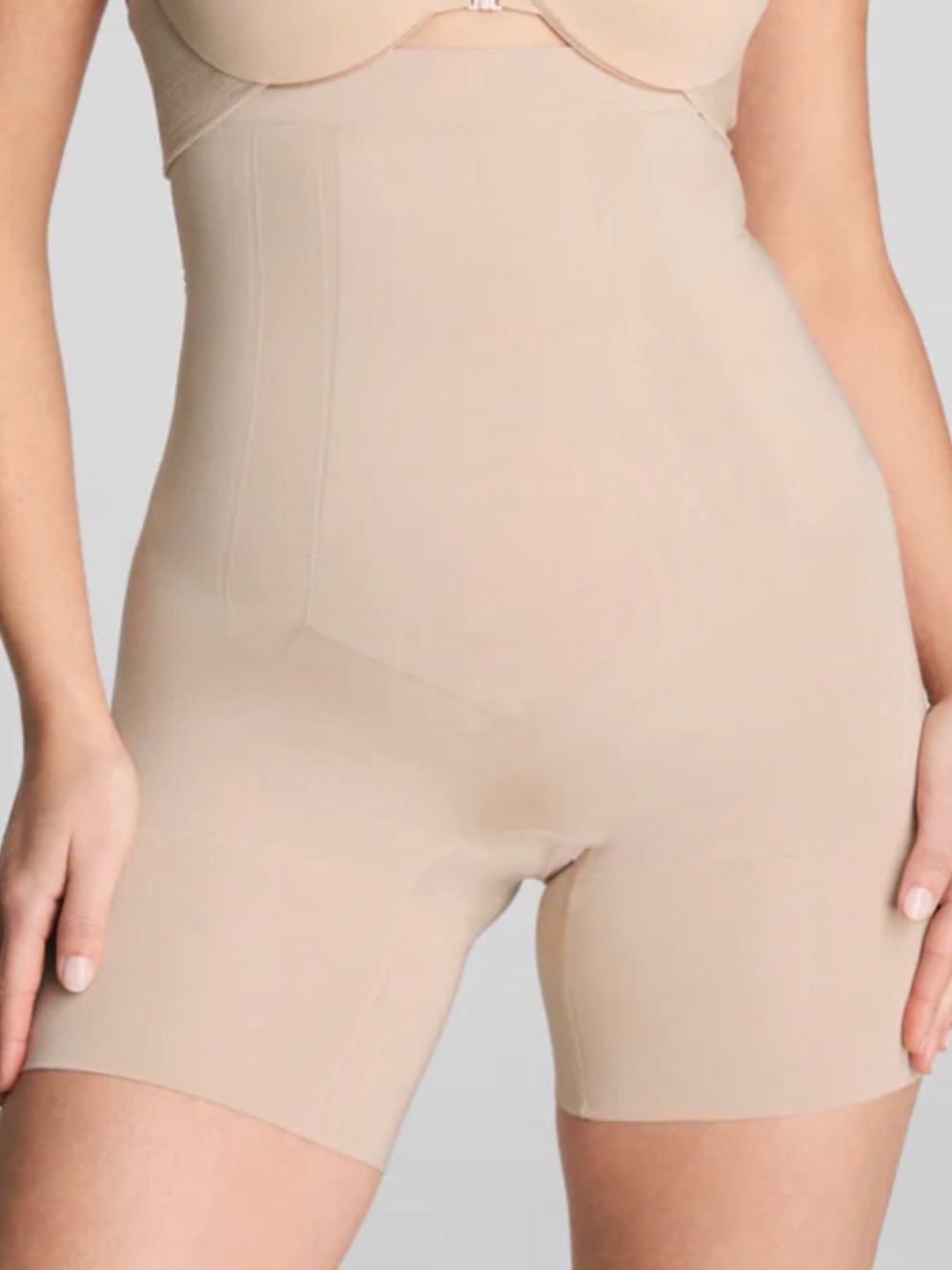 SPANX Nude High-Waist Shaping Shorts XL